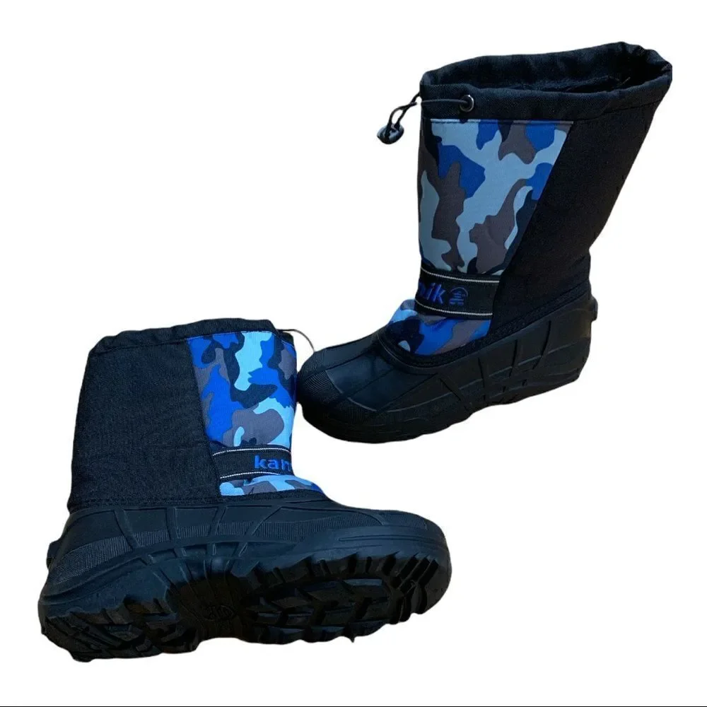 Kamik Youth SnowRidge Blue Camo Boots